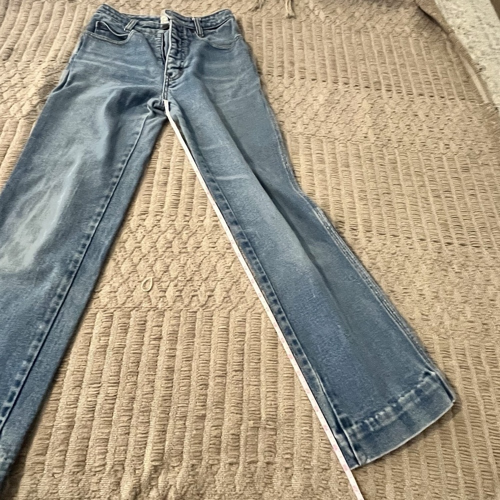 Calvin Klein VTG Women Straight Leg Jeans High Waist Straight Leg 22x26 Altered* - Picture 9 of 10